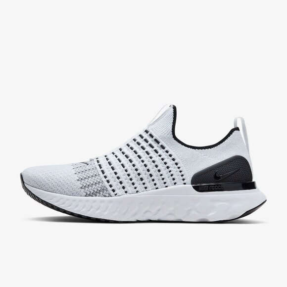 10M/11.5W - [NEW] Men's Nike React Phantom Run Flyknit 2 Shoes CJ0277-100 - Picture 1 of 7